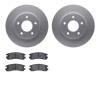 4302-52005 Geospec Brake Rotors with 3000-Series Ceramic Brake Pads Kit, 1992-2005 GM, Position: Rear - image 1