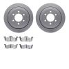 4302-54105 Geospec Brake Rotors with 3000-Series Ceramic Brake Pads Kit, 2007-2017 Ford/Lincoln/Mercury/Mazda, Position: Rear - image 1