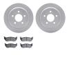 4302-56001 Geospec Brake Rotors with 3000-Series Ceramic Brake Pads Kit, 1996-2002 Ford/Lincoln/Mercury/Mazda, Position: Rear - image 1