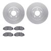 4302-58002 Geospec Brake Rotors with 3000-Series Ceramic Brake Pads Kit, 1997-2005 Acura/Honda, Position: Front
