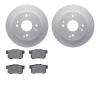 4302-59016 Geospec Brake Rotors with 3000-Series Ceramic Brake Pads Kit, 1992-1997 Acura/Honda, Position: Rear - image 1