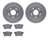 4302-59017 Geospec Brake Rotors with 3000-Series Ceramic Brake Pads Kit, 1997-2015 Acura/Honda, Position: Rear - image 1