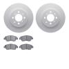 4302-59041 Geospec Brake Rotors with 3000-Series Ceramic Brake Pads Kit, 1993-2008 Acura/Honda, Position: Front - image 1