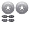 4302-59048 Geospec Brake Rotors with 3000-Series Ceramic Brake Pads Kit, 2006-2014 Acura/Honda, Position: Rear - image 1