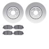 4302-59068 Geospec Brake Rotors with 3000-Series Ceramic Brake Pads Kit, Fits Select Acura/Honda, Position: Front - image 1