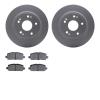 4302-59075 Geospec Brake Rotors with 3000-Series Ceramic Brake Pads Kit, Fits Select Acura/Honda, Position: Rear - image 1