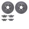 4302-59083 Geospec Brake Rotors with 3000-Series Ceramic Brake Pads Kit, Fits Select Acura/Honda, Position: Rear - image 1