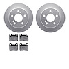 4302-63001 Geospec Brake Rotors with 3000-Series Ceramic Brake Pads Kit, 1984-1995 Mercedes-Benz, Position: Rear