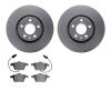 4302-73024 Geospec Brake Rotors with 3000-Series Ceramic Brake Pads Kit, 2005-2011 Audi/Volkswagen, Position: Front - image 1