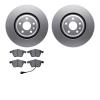 4302-73031 Geospec Brake Rotors with 3000-Series Ceramic Brake Pads Kit, 2008-2011 Audi/Volkswagen, Position: Front - image 1