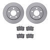 4302-74006 Geospec Brake Rotors with 3000-Series Ceramic Brake Pads Kit, 1999-2005 Audi/Volkswagen, Position: Rear - image 1