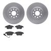 4302-74042 Geospec Brake Rotors with 3000-Series Ceramic Brake Pads Kit, 2009-2020 Audi/Volkswagen, Position: Front - image 1
