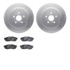 4302-75031 Geospec Brake Rotors with 3000-Series Ceramic Brake Pads Kit, Fits Select Lexus/Toyota/Scion, Position: Rear - image 1