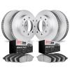 4304-48005 Geospec Brake Rotors with 3000-Series Ceramic Brake Pads Kit, 2003-2020 GM, Position: Front and Rear - image 1