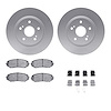 4312-01009 Geospec Brake Rotors with 3000-Series Ceramic Brake Pads & Hardware, 2006-2017 Suzuki, Position: Front