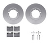 4312-02004 Geospec Brake Rotors with 3000-Series Ceramic Brake Pads & Hardware, 1967-1974 Porsche, Position: Front - image 1