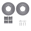 4312-02005 Geospec Brake Rotors with 3000-Series Ceramic Brake Pads & Hardware, 1965-1973 Porsche, Position: Front - image 1