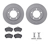 4312-02012 Geospec Brake Rotors with 3000-Series Ceramic Brake Pads & Hardware, 1997-2004 Porsche, Position: Rear - image 1