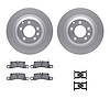 4312-02016 Geospec Brake Rotors with 3000-Series Ceramic Brake Pads & Hardware, 2011-2018 Porsche, Position: Rear - image 1