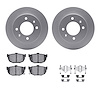 4312-03001 Geospec Brake Rotors with 3000-Series Ceramic Brake Pads & Hardware, 1997-2006 Kia/Hyundai/Genesis, Position: Rear - image 1