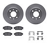 4312-03003 Geospec Brake Rotors with 3000-Series Ceramic Brake Pads & Hardware, 2003-2006 Multiple Makes/Models, Position: Front
