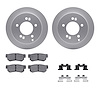 4312-03005 Geospec Brake Rotors with 3000-Series Ceramic Brake Pads & Hardware, 2001-2010 Kia/Hyundai/Genesis, Position: Rear - image 1