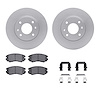 4312-03011 Geospec Brake Rotors with 3000-Series Ceramic Brake Pads & Hardware, 2002-2006 Kia/Hyundai/Genesis, Position: Front - image 1