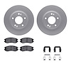4312-03016 Geospec Brake Rotors with 3000-Series Ceramic Brake Pads & Hardware, 2004-2006 Kia/Hyundai/Genesis, Position: Front - image 1