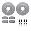 4312-03021 Geospec Brake Rotors with 3000-Series Ceramic Brake Pads & Hardware, 2014-2019 Kia/Hyundai/Genesis, Position: Rear - image 1