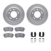 4312-03022 Geospec Brake Rotors with 3000-Series Ceramic Brake Pads & Hardware, 2009-2016 Kia/Hyundai/Genesis, Position: Rear - image 1