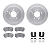 4312-03023 Geospec Brake Rotors with 3000-Series Ceramic Brake Pads & Hardware, 2010-2016 Kia/Hyundai/Genesis, Position: Rear - image 1