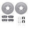 4312-03024 Geospec Brake Rotors with 3000-Series Ceramic Brake Pads & Hardware, 2016-2020 Kia/Hyundai/Genesis, Position: Rear - image 1