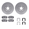 4312-03027 Geospec Brake Rotors with 3000-Series Ceramic Brake Pads & Hardware, 2014-2017 Kia/Hyundai/Genesis, Position: Front - image 1