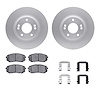 4312-03028 Geospec Brake Rotors with 3000-Series Ceramic Brake Pads & Hardware, 2010-2016 Kia/Hyundai/Genesis, Position: Front - image 1
