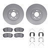 4312-03030 Geospec Brake Rotors with 3000-Series Ceramic Brake Pads & Hardware, 2015-2015 Kia/Hyundai/Genesis, Position: Front - image 1