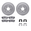 4312-03031 Geospec Brake Rotors with 3000-Series Ceramic Brake Pads & Hardware, 2007-2009 Kia/Hyundai/Genesis, Position: Rear - image 1