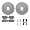 4312-03032 Geospec Brake Rotors with 3000-Series Ceramic Brake Pads & Hardware, 2007-2012 Kia/Hyundai/Genesis, Position: Front - image 1