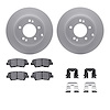 4312-03036 Geospec Brake Rotors with 3000-Series Ceramic Brake Pads & Hardware, 2008-2011 Kia/Hyundai/Genesis, Position: Rear - image 1