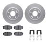 4312-03044 Geospec Brake Rotors with 3000-Series Ceramic Brake Pads & Hardware, 2014-2016 Kia/Hyundai/Genesis, Position: Front - image 1