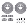 4312-03045 Geospec Brake Rotors with 3000-Series Ceramic Brake Pads & Hardware, 2013-2015 Kia/Hyundai/Genesis, Position: Front - image 1