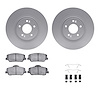 4312-03046 Geospec Brake Rotors with 3000-Series Ceramic Brake Pads & Hardware, 2011-2015 Kia/Hyundai/Genesis, Position: Front - image 1