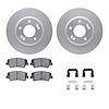 4312-03051 Geospec Brake Rotors with 3000-Series Ceramic Brake Pads & Hardware, 2011-2016 Kia/Hyundai/Genesis, Position: Front - image 1