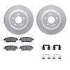 4312-03053 Geospec Brake Rotors with 3000-Series Ceramic Brake Pads & Hardware, 2010-2017 Kia/Hyundai/Genesis, Position: Rear - image 1