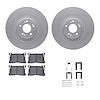 4312-03054 Geospec Brake Rotors with 3000-Series Ceramic Brake Pads & Hardware, 2012-2017 Kia/Hyundai/Genesis, Position: Front - image 1