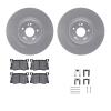 4312-03061 Geospec Brake Rotors with 3000-Series Ceramic Brake Pads & Hardware, 2018-2020 Kia/Hyundai/Genesis, Position: Front - image 1