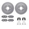 4312-03062 Geospec Brake Rotors with 3000-Series Ceramic Brake Pads & Hardware, 2013-2015 Mopar, Position: Rear - image 1