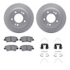 4312-03063 Geospec Brake Rotors with 3000-Series Ceramic Brake Pads & Hardware, Fits Select Kia/Hyundai/Genesis, Position: Rear - image 1