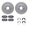 4312-03067 Geospec Brake Rotors with 3000-Series Ceramic Brake Pads & Hardware, 2010-2013 Kia/Hyundai/Genesis, Position: Front - image 1