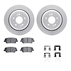 4312-03069 Geospec Brake Rotors with 3000-Series Ceramic Brake Pads & Hardware, 2011-2017 Kia/Hyundai/Genesis, Position: Rear - image 1