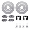 4312-03071 Geospec Brake Rotors with 3000-Series Ceramic Brake Pads & Hardware, 2009-2009 Kia/Hyundai/Genesis, Position: Rear - image 1